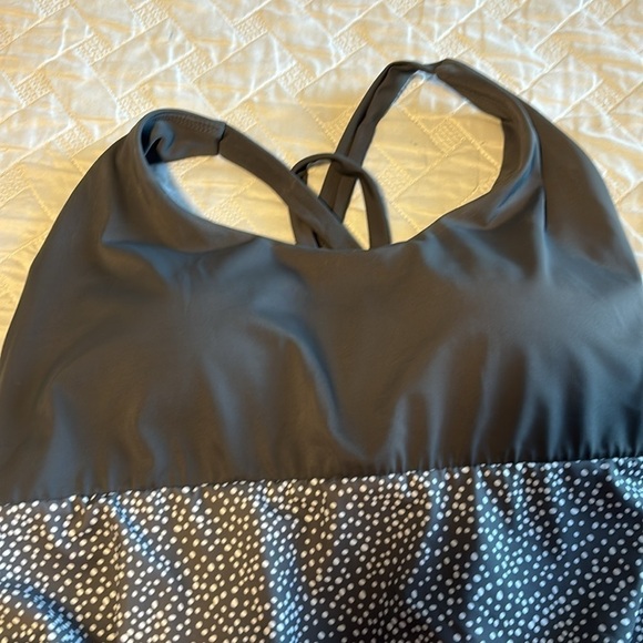 Senita Athletics Gray Dotted One Piece Swimsuit - Picture 2 of 5